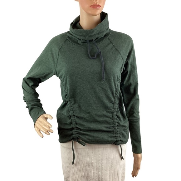Lucy Funnelneck Sweatshirt Size S Green - Picture 1 of 6